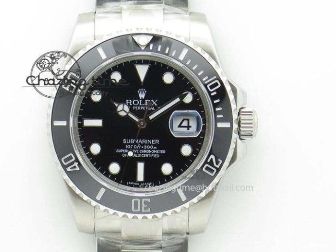 Best Phantomlab Edition 3AF White Dial Submariner VR3135 on Strap Rubber Blue Transparent Light 1109